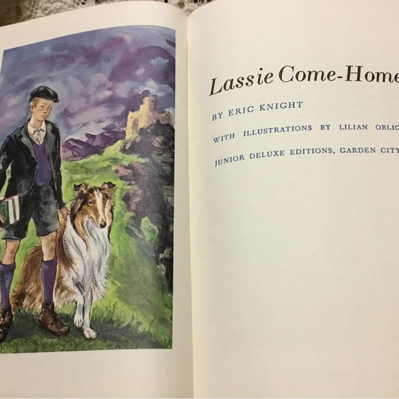 Lassie Come-Home by Eric Knight Vintage 1964 hardcover with dust cover book - Picture 3 of 5